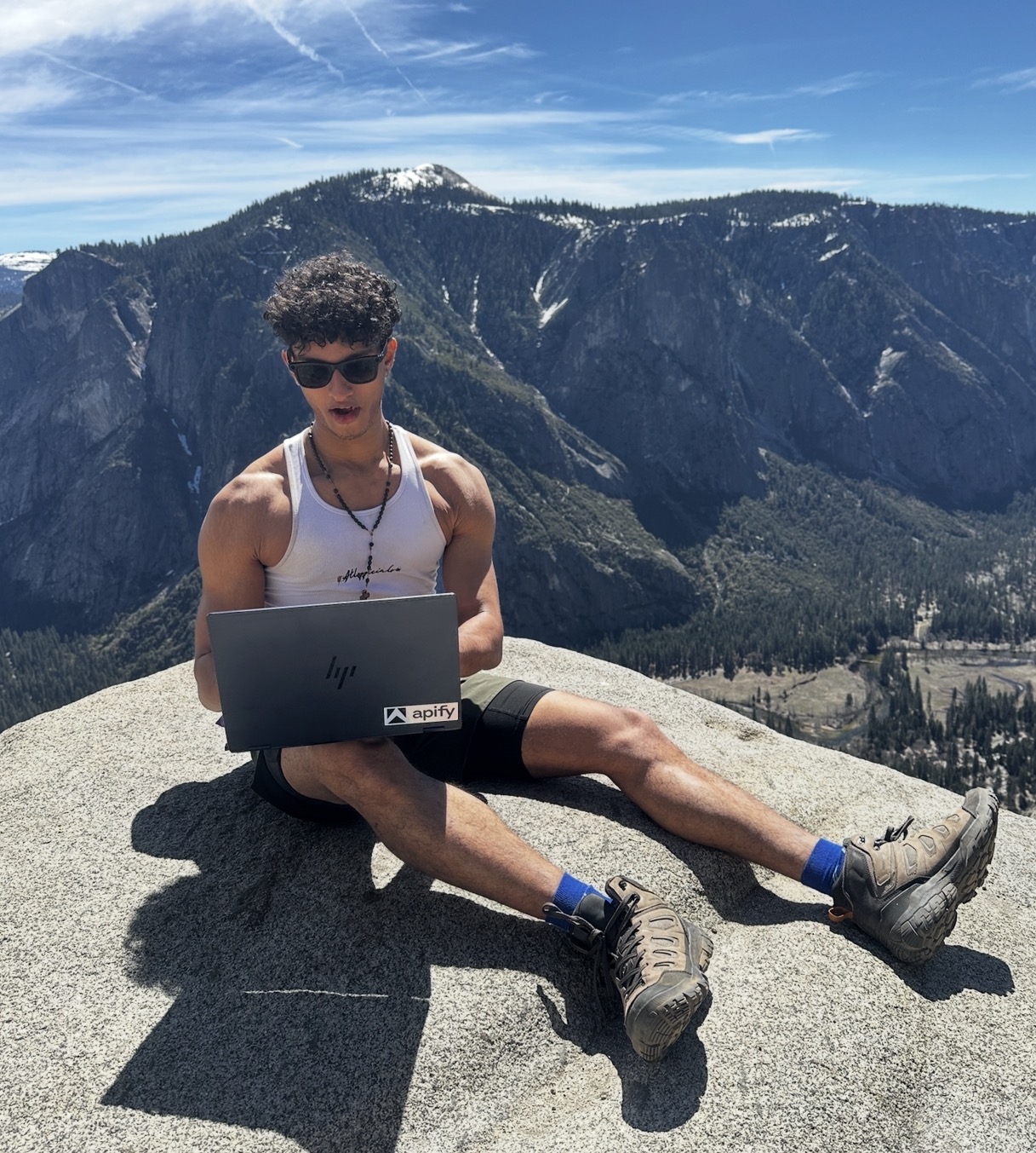 Deon building on a mountain